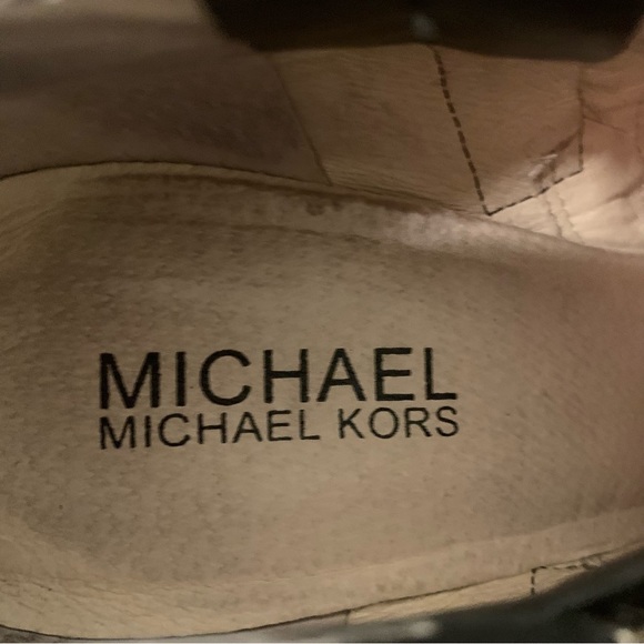 Michael Kors black leather pointed toe zip up stiletto ankle boots booties sz 8 - Picture 7 of 9